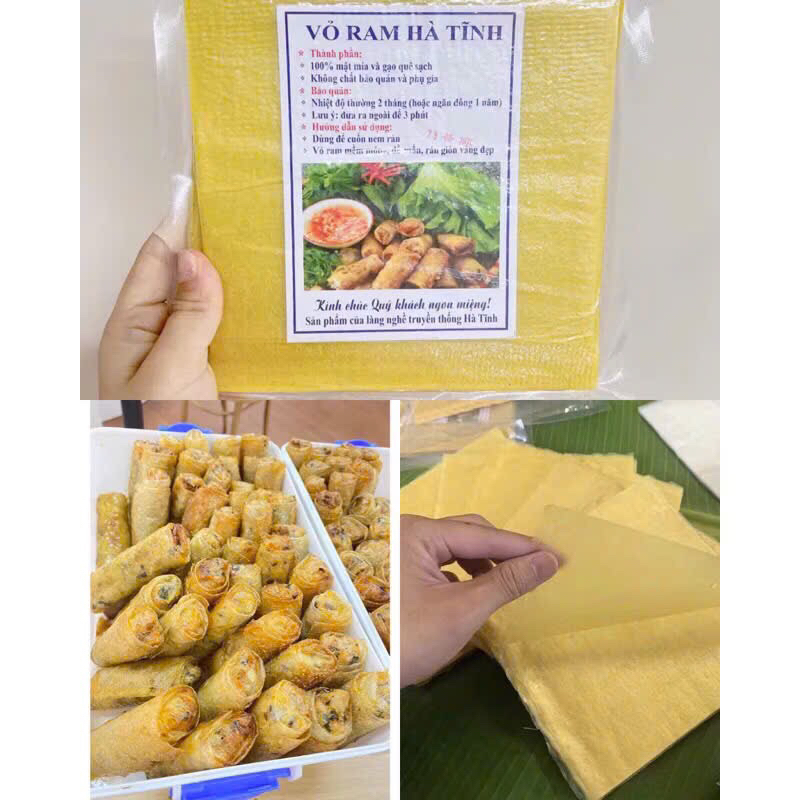 [ Giá Rẻ ]Combo 2Gói Lá Bánh Ram Hà Tĩnh- Vỏ bánh đa nem giòn ngon ...