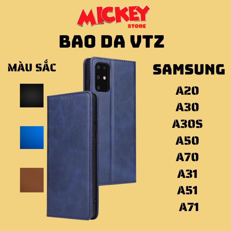 Bao da Samsung  A20 A30 A30S A50 A50S A70 A31 A51 A71 có khay đựng thẻ ATM