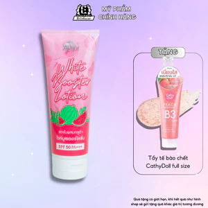 Sữa dưỡng thể chống nắng hương nước hoa giúp da mịn màng trắng sáng SPF50 SHIBAKI 200ml hàng nội địa Thái
