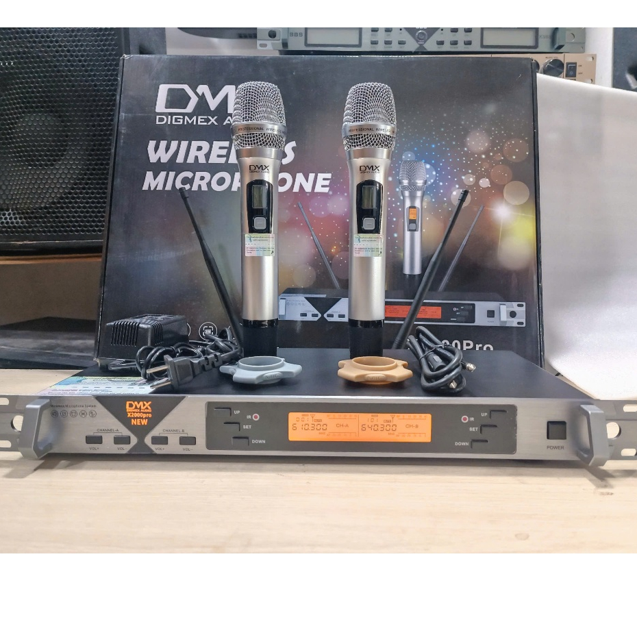 Micro không dây DMX-X2000Pro Khả năng bắt mic tốt Tạo cảm giác thoải ...