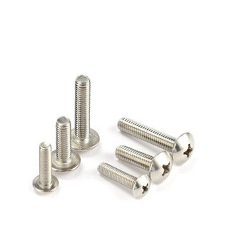 (INOX201) 50 cái M4 vít pake đầu dù thân bulong inox 201 M4