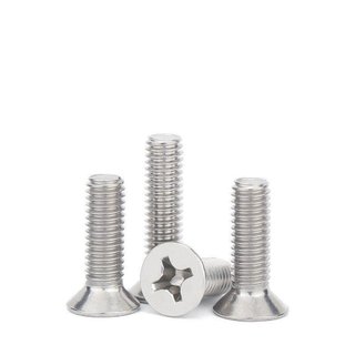 (INOX201) 50 cái M3 vít pake đầu bằng thân bulong inox201 M3