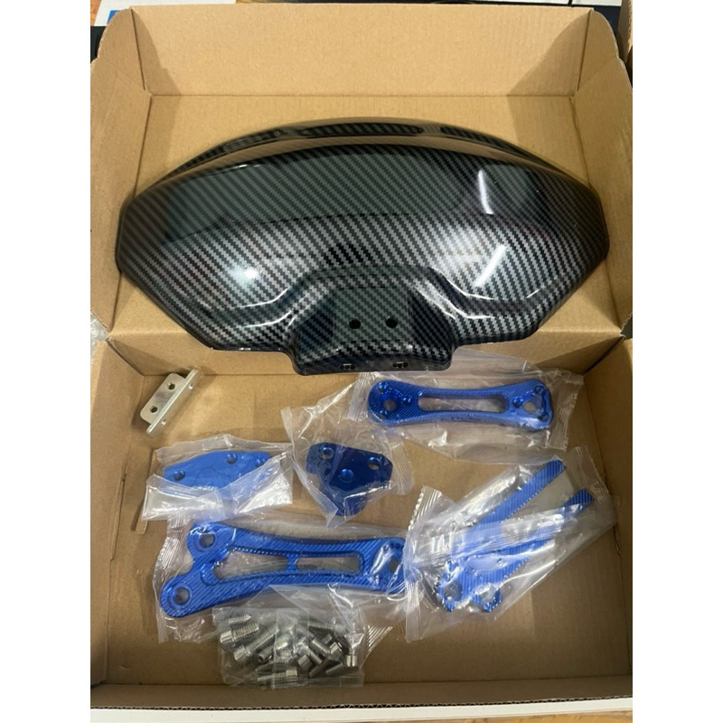 chắn bùn vân carbon ncn v2 gắn xe điện xe máy (loại đẹp)