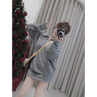 Set Áo Len Nữ Dài Tay Cổ Bẻ Polo Kèm Chân Váy Xinh Xắn Dễ Thương QCCC Cao Cấp