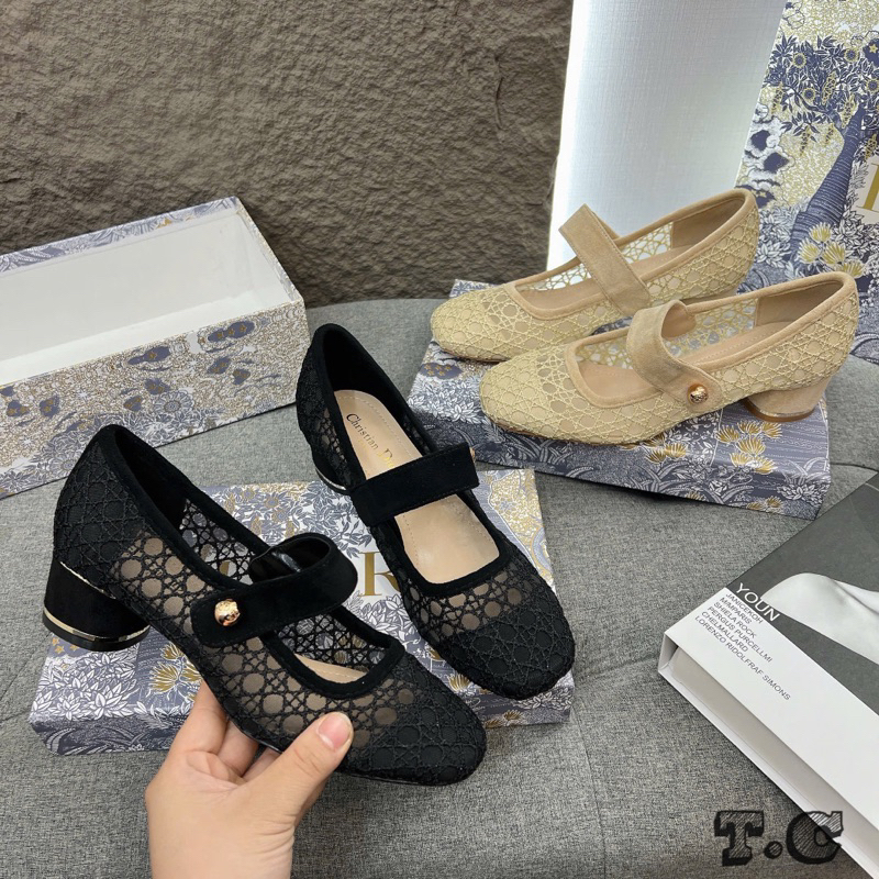 🌸 Guốc   lưới   Chất nhung