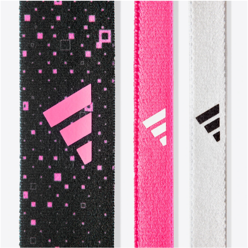Băng Đô Thể Thao Freesize Chính Hãng ADIDAS ADAC-16160 Hairband (Bộ 3 Sợi) - Thun Co Giãn Cao Cấp