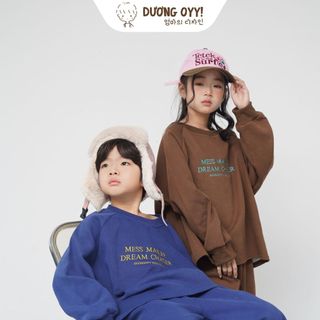 Set bộ nỉ trẻ em MESS MAKER size 12-38kg style Hàn Quốc | Dương Oyy 011224204