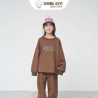 Set bộ nỉ trẻ em MESS MAKER size 12-38kg style Hàn Quốc | Dương Oyy 011224204