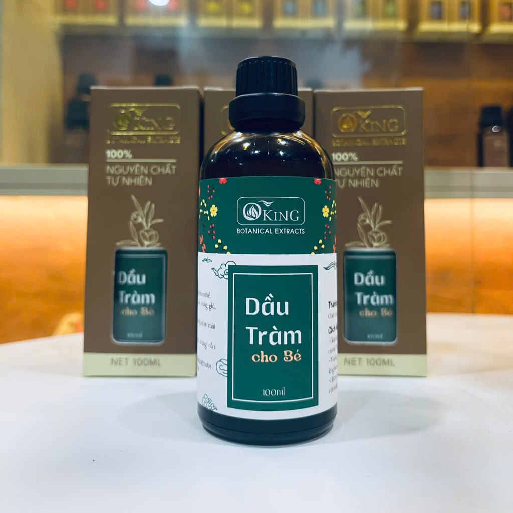 Dầu tràm cho bé Oking (100ml) giúp giữ ấm cơ thể