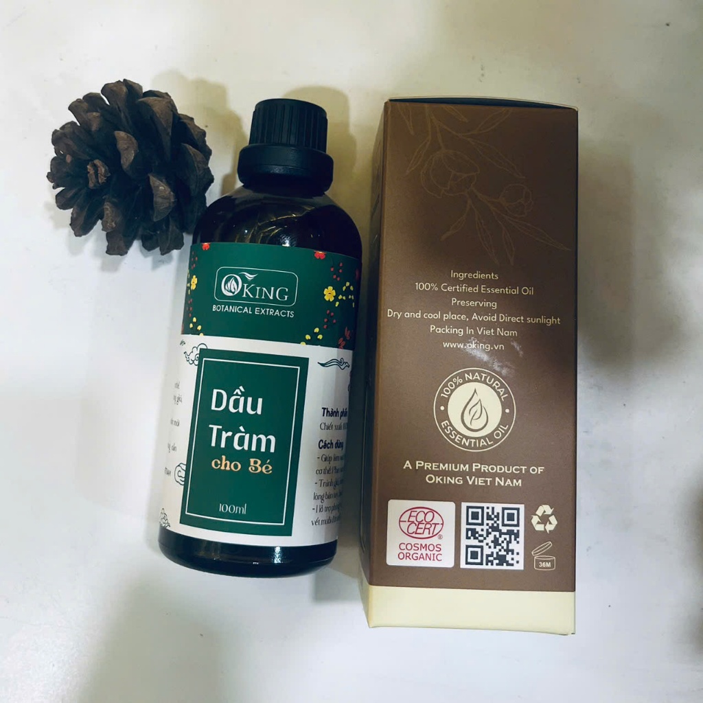 Dầu tràm cho bé Oking (100ml) giúp giữ ấm cơ thể
