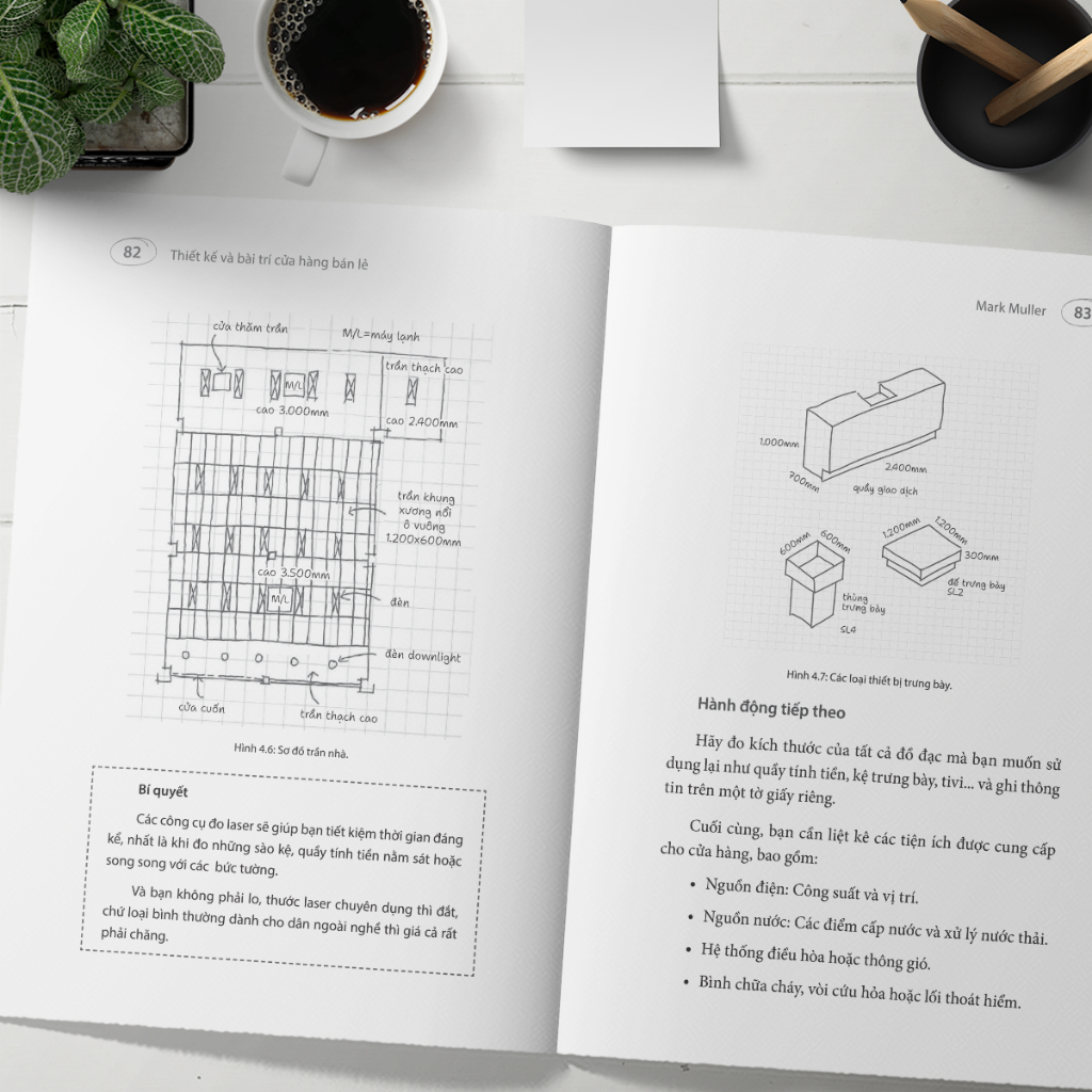 Sách - Thiết Kế Và Bài Trí Cửa Hàng Bán Lẻ - Từ Ý Tưởng Đến Lợi Nhuận - Chỉ Một Bước Thiết Kế