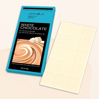 Socola Thanh Trắng Antcholat White Chocolate 80 Tan Mượt Vị Sữa Dịu Nhẹ Ăn Vặt tiện lợi Quà Tặng L2