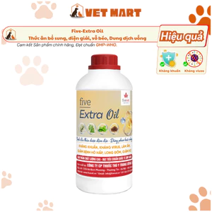 Five-Extra Oil long đờm, giảm ho, làm ấm Thức ăn bổ sung, điện giải, vỗ béo, Dung dịch uống