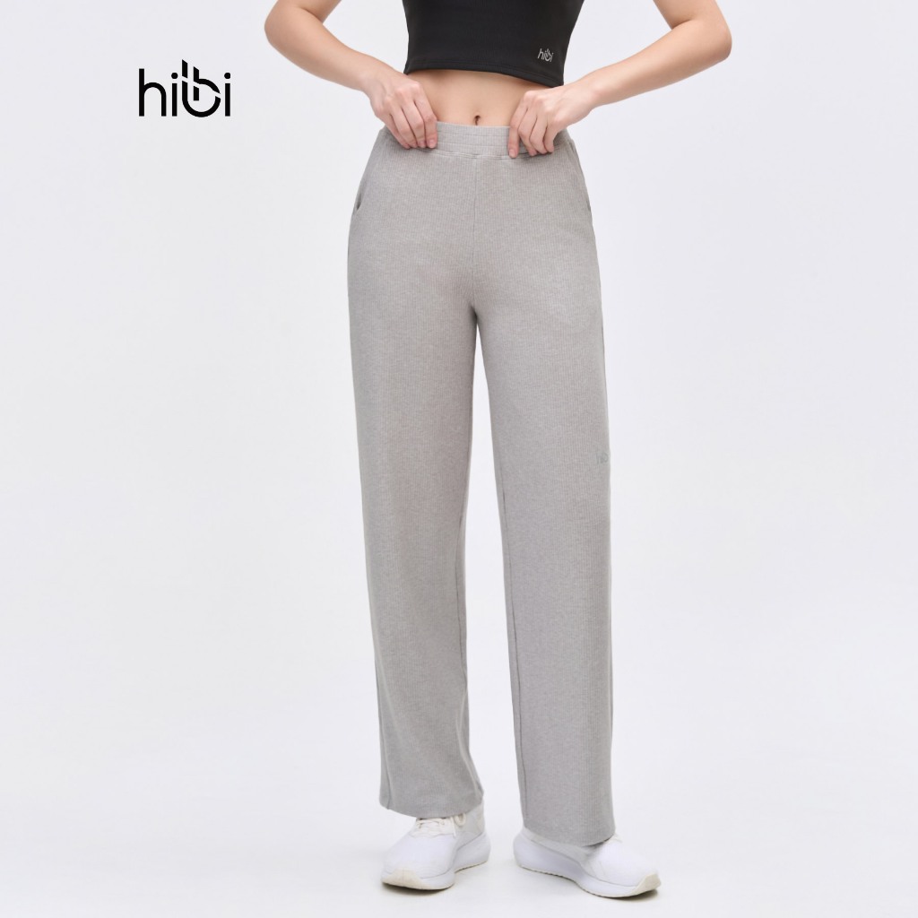 Ảnh Quần dài ống suông Hibi Sports QD323, chất vải Rib cao cấp, có túi 2 bên 3