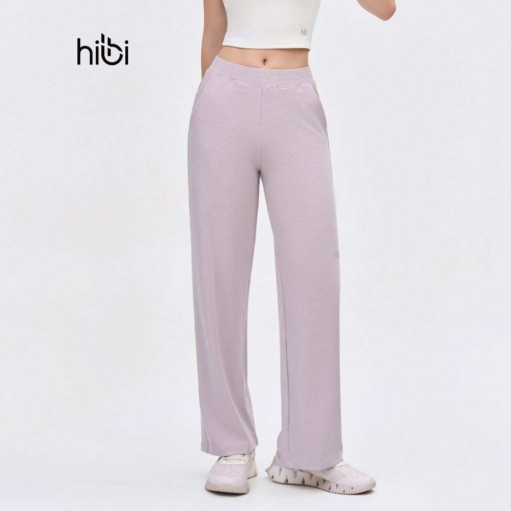 Ảnh Quần dài ống suông Hibi Sports QD323, chất vải Rib cao cấp, có túi 2 bên 4