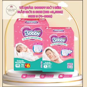 Tã/bỉm quần Mở Một Bên Bobby Đầu Tiên Trên Thế Giới đủ size