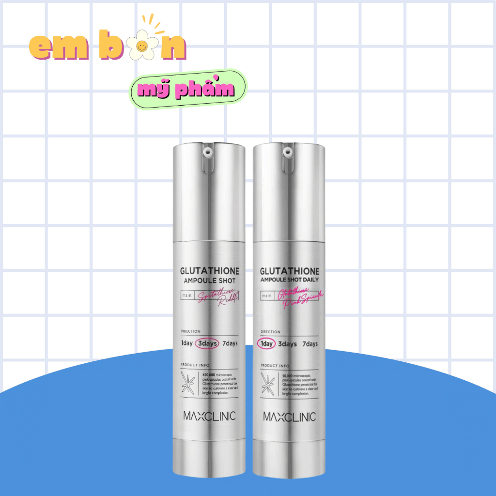 maxclinic glutathione ampoule shot 50ml Siêu Tinh Chất Dưỡng Da Maxclinic Glutathione Ampoule Shot 50ml