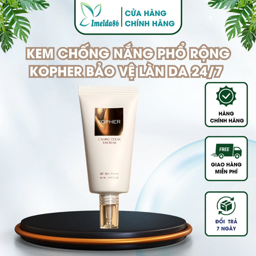 KEM CHỐNG NẮNG PHỔ RỘNG KOPHER BẢO VỆ LÀN DA 24/7 SPF 50+ | Shopee Việt Nam