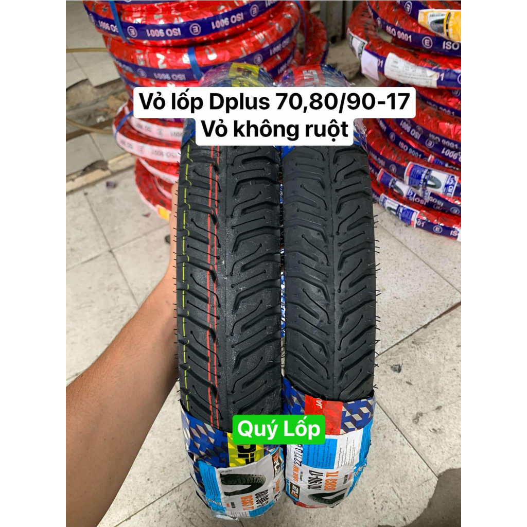 Vỏ lốp DPLUS size 70/90-17 & 8090-17 gắn cho xe số, côn tay. Vỏ KHÔNG ...
