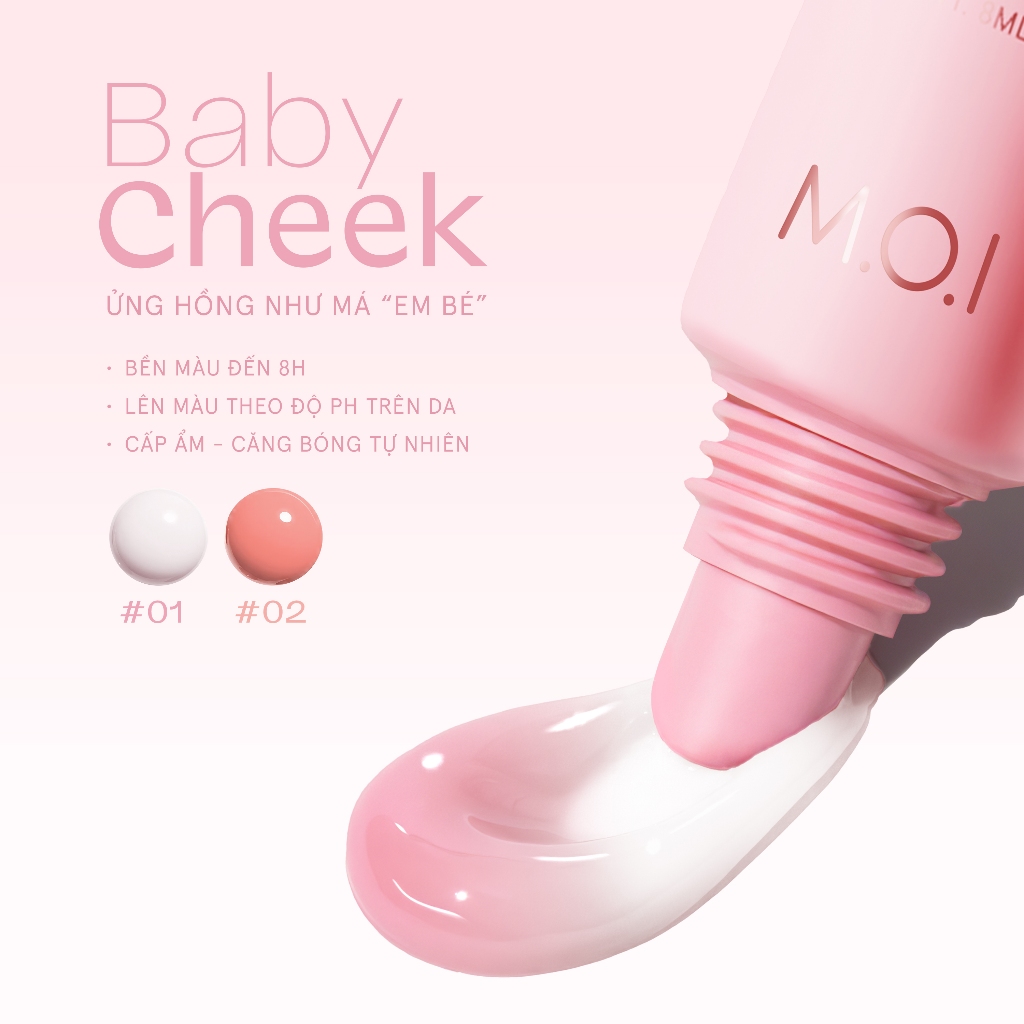 Ảnh Má hồng sữa ửng hồng tự nhiên MOI Baby Cheek 14ml – Baby Cheek Hydrated Blush Ink 14ml 3