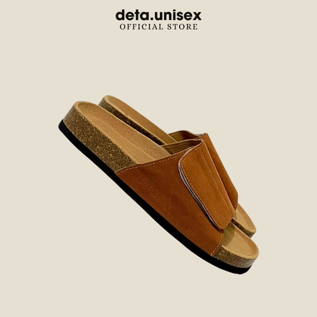 Ảnh Dép đế trấu bảng ngang xé dán Detaunisex thấm hút mồ hôi chân - DETA17 3