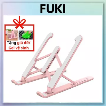 Kệ Để Laptop Macbook Ipad Có Đế Tản Nhiệt Laptop Để Bàn Có Thể Điều Chỉnh Được Độ Cao, Đế Tản Nhiệt Kê Laptop Nhựa FUKI