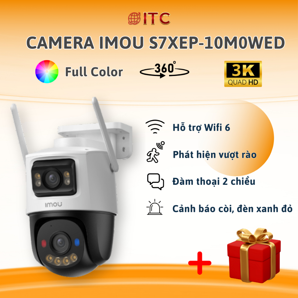 Camera Wifi Ngoài Trời 2 Mắt Kép Imou S7XEP (Cruiser Dual 2) 6MP/10MP ...