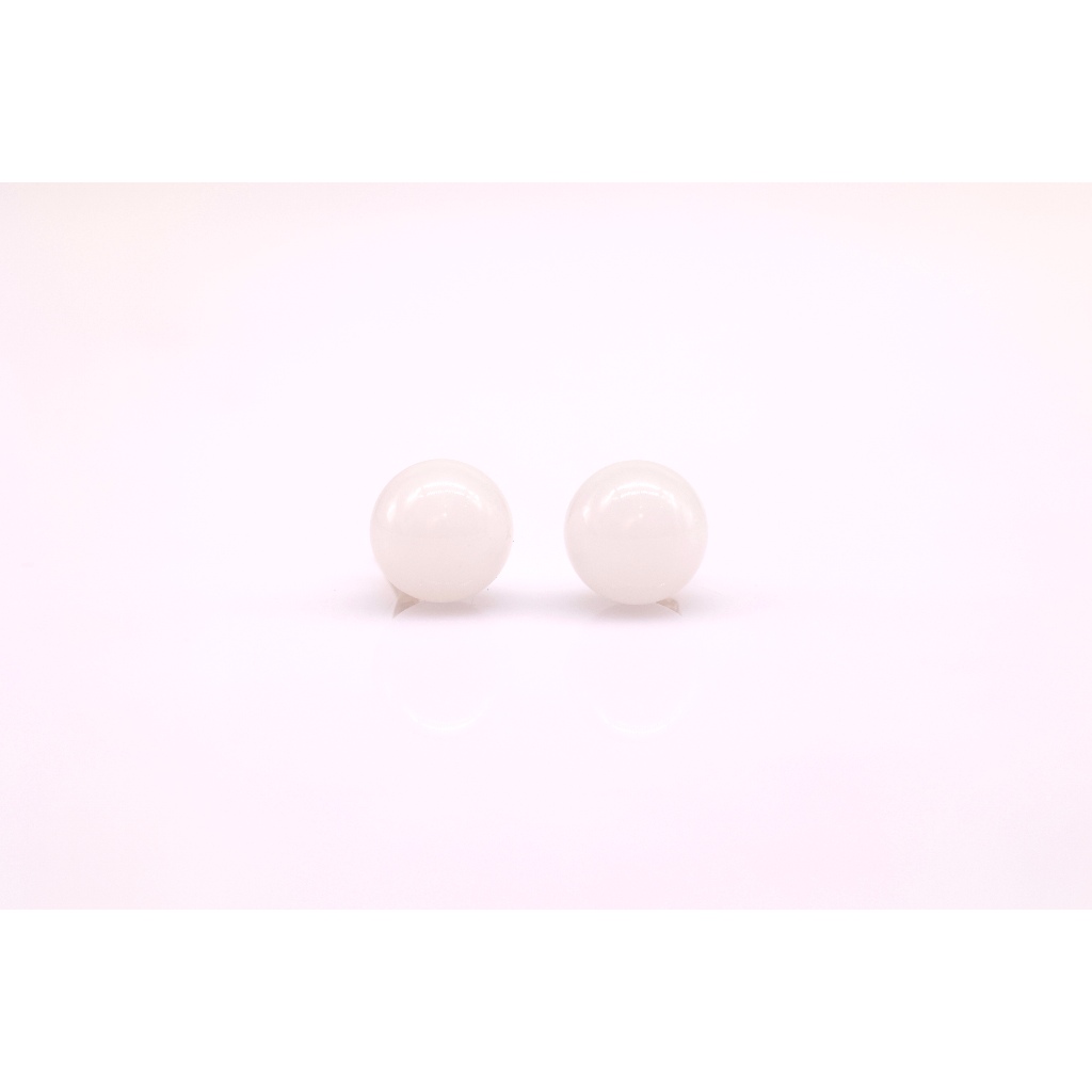 Mã BT87. Bông Tai mạ vàng 18K ngọc Trai Nuôi Nước Ngọt Dày 5-7Li . Forever Young Pearl