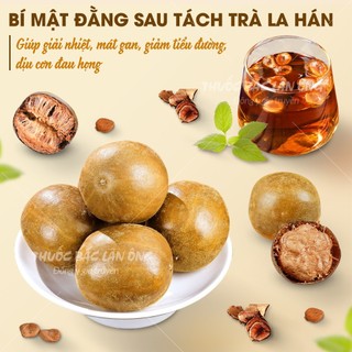 La hán quả ( Quả la hán khô, già, ngọt, nguyên liệu nấu sâm bí đao thanh nhiệt giải khát)