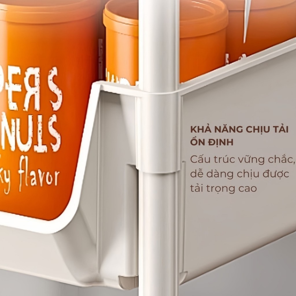 [Tết Cào là có quà] Kệ để đồ đa năng 5 tầng có bánh xe di chuyển tiện lợi kệ sách đựng đồ