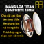 Tai nghe 1563E TITAN 4 pin 8H xuyên âm chống ồn ANC Micro ENC I 88Mobile