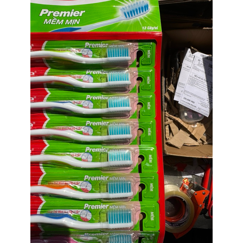 ( tem 10k) combo 12 cây Bàn chải đánh răng Colgate Premier mềm mịn giá tem 10k