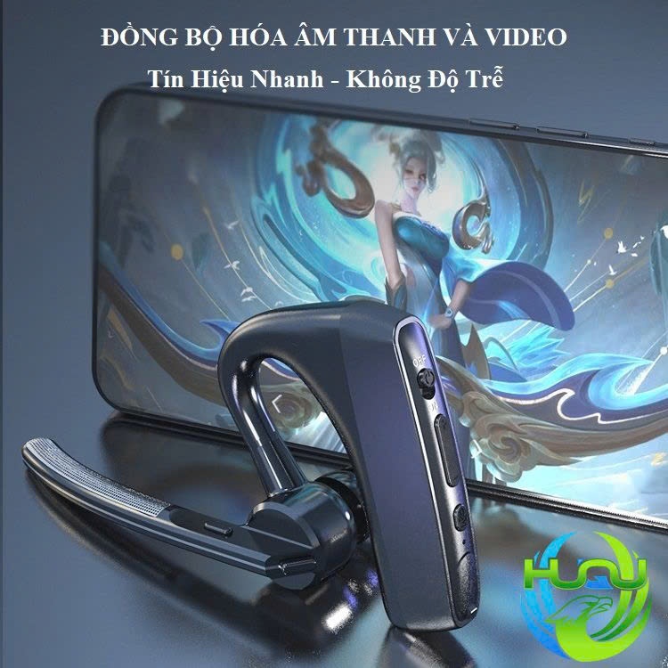 Tai nghe bluetooth Deiog V9 thể thao phiên bản 5.0 công nghệ IPX7 lọc âm chống ồn đeo tai  êm ái