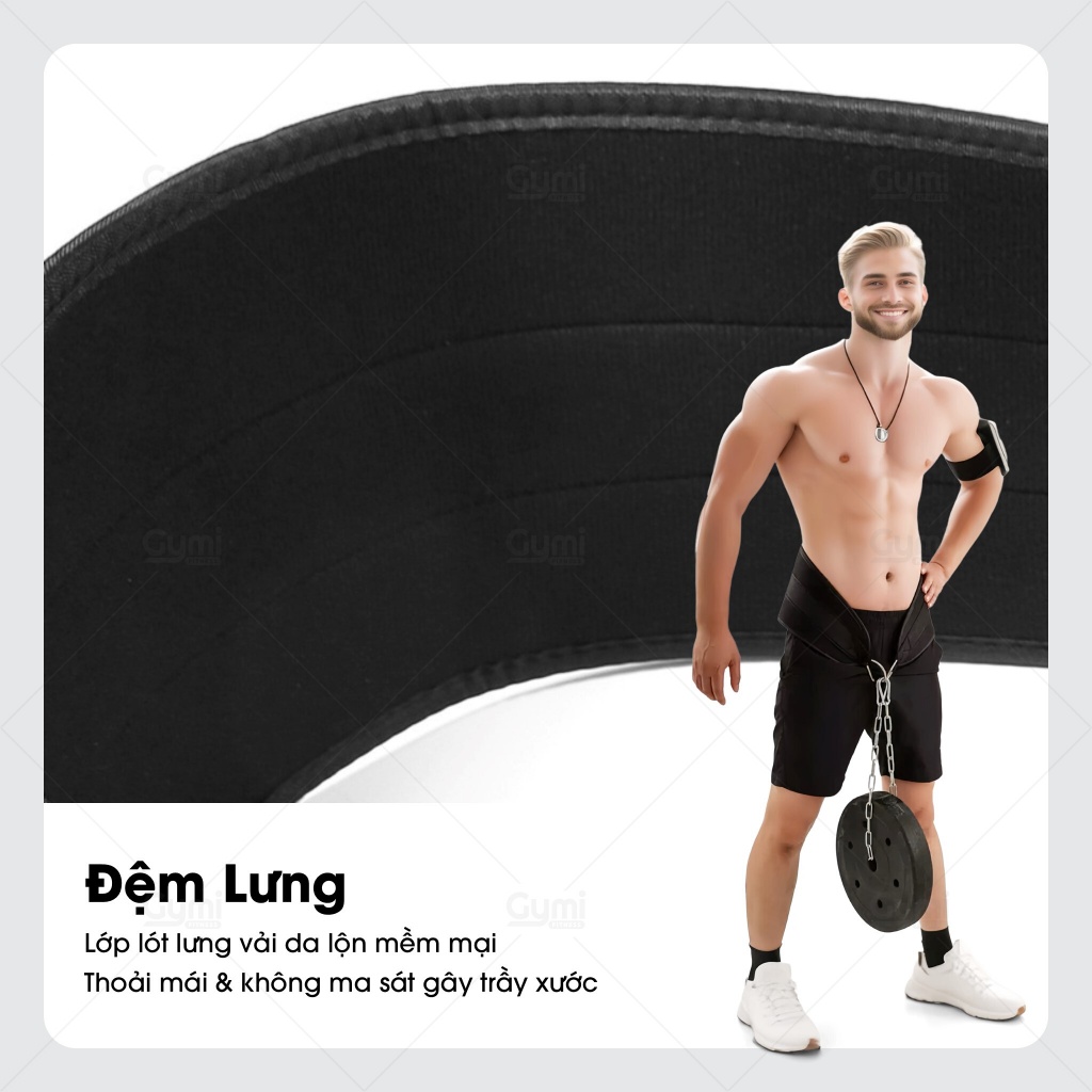 Đai Lưng Xích Móc Tạ Dip Belt - Đai Đeo Tạ Tập Gym, Hỗ Trợ Dips, Kéo Xà, Squat - DL-Xich