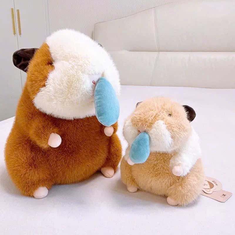 Gấu bông hamster chảy nước mũi thú nhồi bông chuột lang hamster lông chuột mềm mại cao cấp