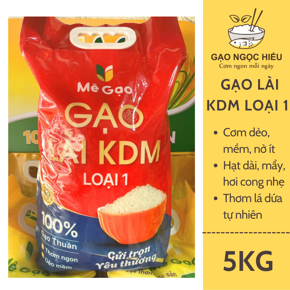 [HỎA TỐC] Gạo LÀI KDM LOẠI 1 Mê Gạo (dẻo mềm,100%gạo thuần) - 5KG ...