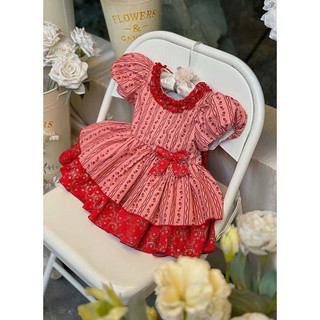 VÁY ĐỎ HOA HỒNG-ĐỘC QUYỀN NHÀ BABYBEER-Ảnh thật