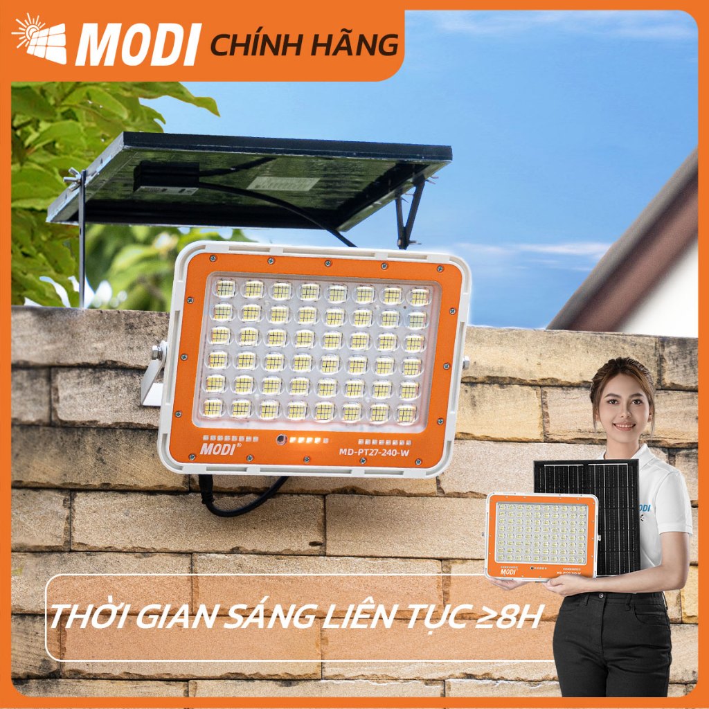 Ảnh Đèn Năng Lượng Mặt Trời MODI SOLAR 80W, 120W, 240W, 360W Ánh Sáng Trắng Điều Khiển Từ Xa 2