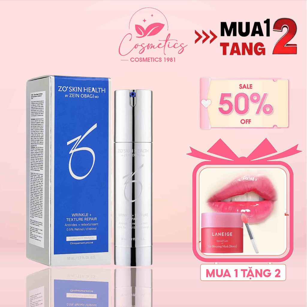 Full 50ML] Zo Skin Health Wrinkle + Texture Repair Kem chống lão