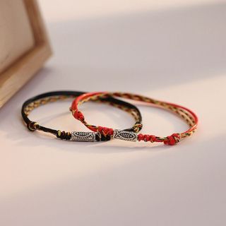 Alva - Vòng Tay Ngư Phúc - Dây Đan Thủ Công, Charm Bạc S925 - Mang Lại May Mắn Và Bình An
