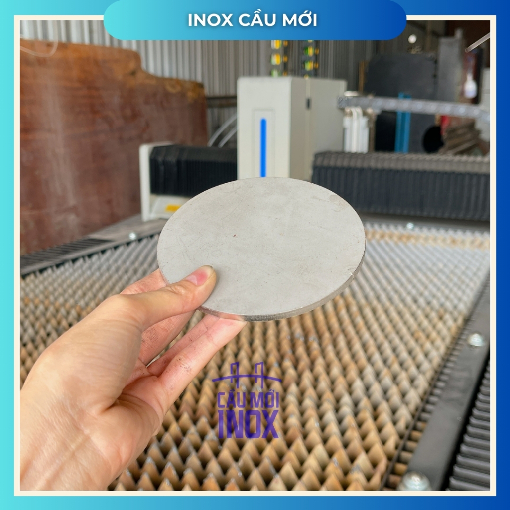 Bản mã tròn mặt bích inox 304, đường kính 50mm/60mm, độ dày 2ly, 3ly, 4ly, 5ly, cắt laser chuẩn 100%