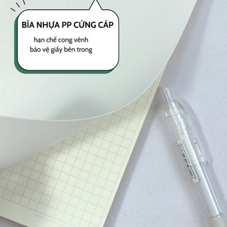 SET 2 BÌA NHỰA B5, A5 LÀM SỔ CÒNG  MÀU PASTEL XINH XẮN-BONZAI