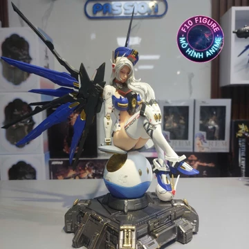 Mô hình nhân vật nữ Gundam màu xanh - Mô hình gundam - Mô hình nhân vật girl Cao 30Cm