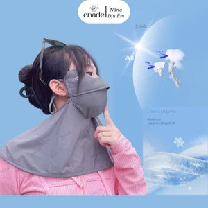 Khẩu Trang Chống Nắng,Chống Tia UV Kèm Khăn Che Cổ,Vai,Gáy EMA VN