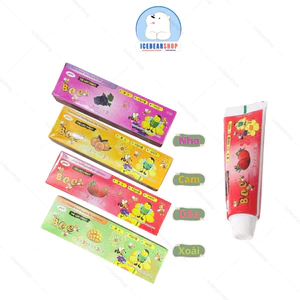 Kem Đánh Răng Trẻ Em Bee, Kem Đánh Răng Hương Trái Cây Dâu/Cam/Nho NK Hàn Quốc