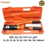 Bộ kìm bấm cos thủy lực 240mm2 Asaki AK-0617 (YQ-240), kìm thủy lực ép cos đa năng, bấm cốt dây điện đầu cuối — ảnh 2