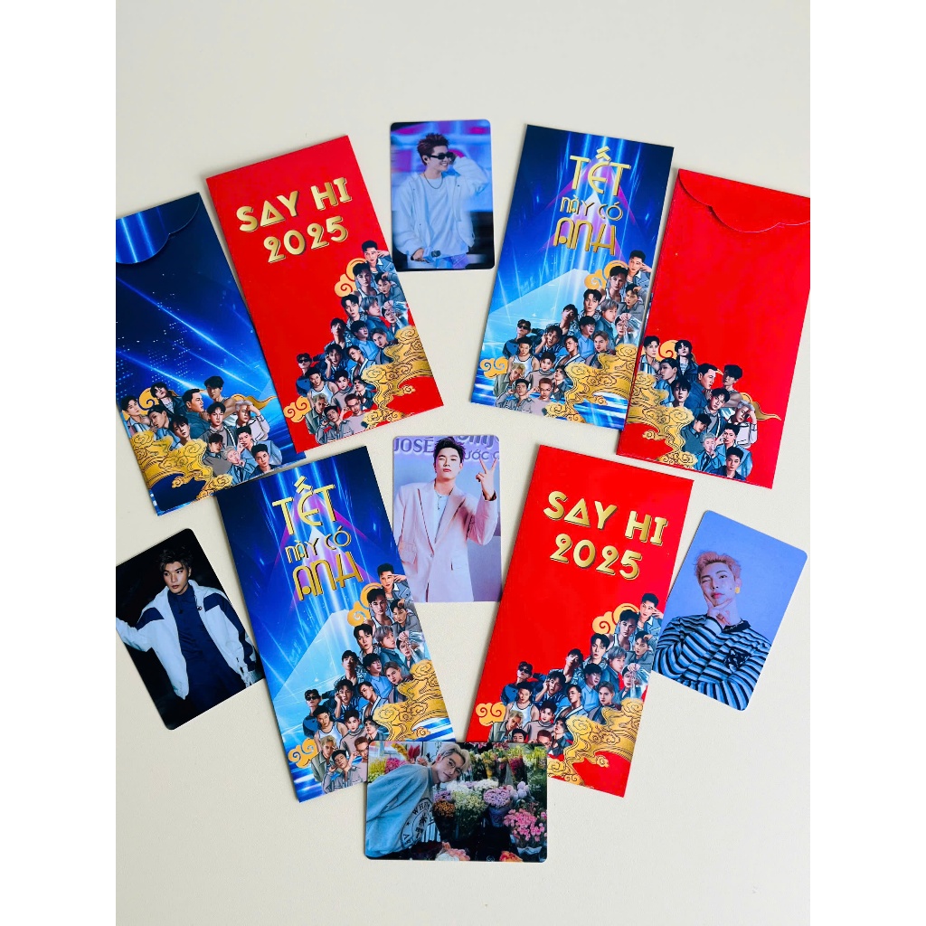 Bao Lì Xì Card Nhựa Cao Cấp Bo Góc Anh Trai Say Hi (Giao Random Hình ...