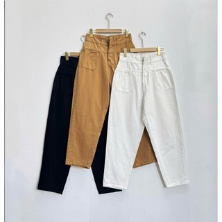 Quần jean ống rộng dáng dài bigsize nữ dáng baggy màu xanh navy dễ phối đồ lưng cao dành cho nàng chuppy xinh xắn - J8