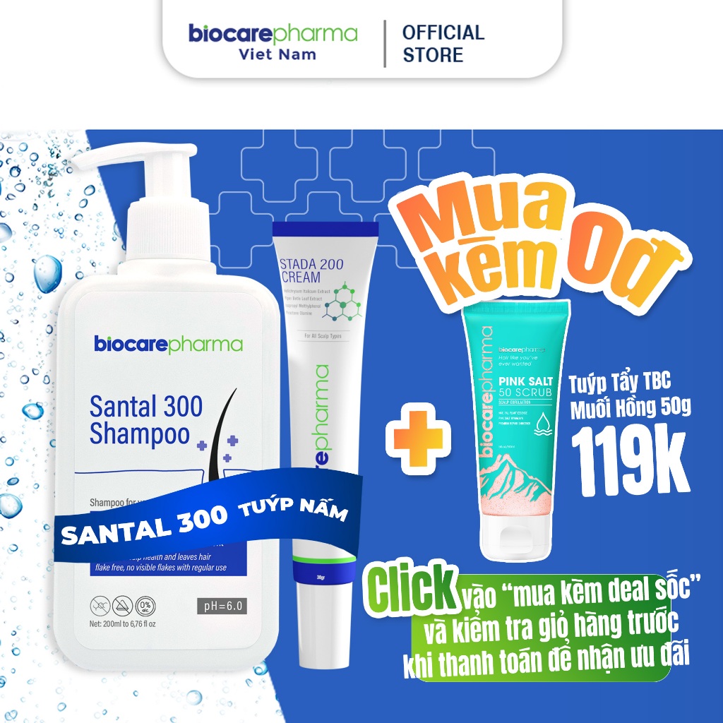 Ảnh Combo kem và dầu gội hỗ trợ gàu nấm | Biocarepharma. 2
