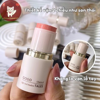 [GOGO TALES] Má Hồng Dạng Thỏi GOGO TALES Vỏ Trắng, Blush Stick, 4g (GT709)